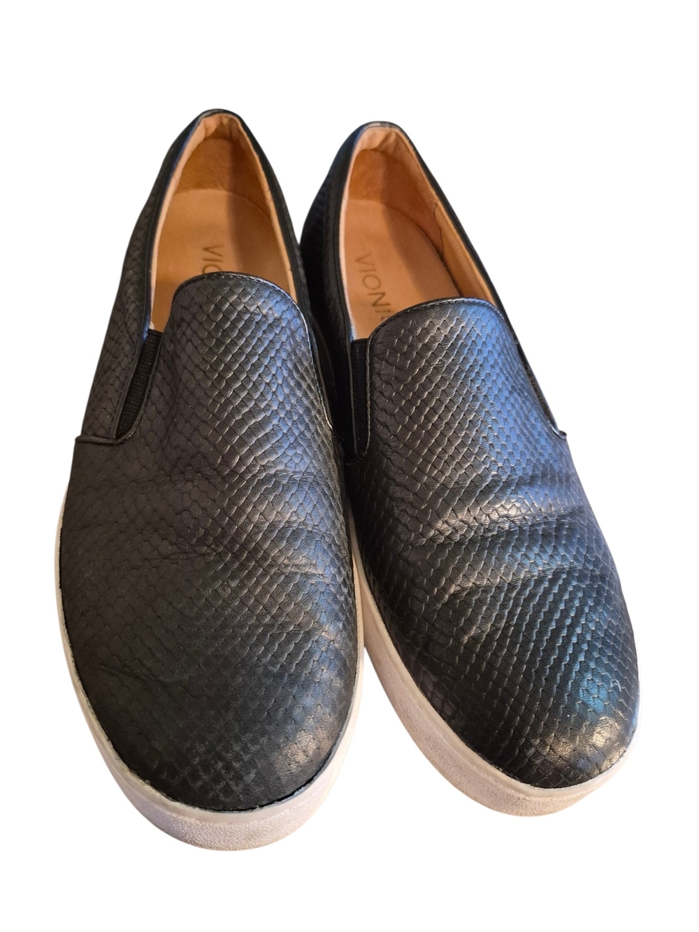 Vionic Black Textured Slip-On Sneakers